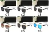 Поляризационные модные солнцезащитные очки мужчины Женские металлические рамки черная линза Стала для защиты защиты от ультрафиолетовых лучей и лягушек Goggles.