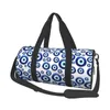 Outdoor Bags Gym Bag Mediterranean Evil Eye Sports With Shoes Lucky Charm Men Women Waterproof Design Handbag Novelty Travel Fitness