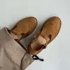 Designer sandalen vrouwen schuiven hakken schoenen steve mono niche handgemaakte geweven koehide schoen van spanje platte bodem bun roman l78y