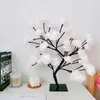 Nattlampor Rose Tree Lamp USB Powered LED Light Flower For Home Decoration Outdoor Parties Weddings Gift