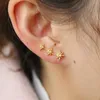 Les boucles d'oreilles sont arrivées 2024 Géométrie de cadeau de Noël Star pour les femmes accessoires de boucles d'oreille de bijourie de mode Sun Burst