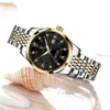 Montre-bracelets Poedagar Fashion Femmes Top Brand Rose Gold Stain Steel Imperproof Date Quartz Luxury Luxury High Quality Horloge Cadeaux Y240425
