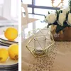 Świece 6-ustawione geometryczne geometryczne wypolerowane tealight Taber Top Centerpiece Wedding