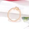 Band des femmes Tiifeany Ring Jewelry Knot pour V Gold Bow Volyle et Simple High Edition Texture Pair