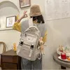 Plecak 2024 Wodoodporne nylonowe kobiety koreańskie japońskie moda studenci Schoolbag Multilayer prosta torba podróżna