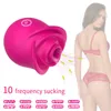 Produttore di sheyay rosso carino a forma di rosa giocattolo sesso ventosa vibrante fiore rosa adulto il vibratore della rosa succhiare per le donne