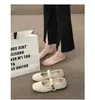 Zapatos informales 2024 Autumn Barefoot Pu Ballet para mujeres Bottomio plano cómodo