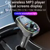 Q9 Q10 Car Bluetooth Kit FM Transmitter With Dual Usb Charger Type C Port PD Fast Charging Handsfree MP3 Player