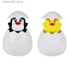 Sandspiel Wasser Spaß Baby Bad Spielzeug Kinder niedliche Enten Pinguin Eier Wasserspray Dusche Schwimmkindergeschenke Q2404263