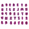 Formen 35pcs Kunststoffkuchenform DIY "AZ" Alphabet Buchstaben beeindrucken Keksschneider Keks Press Stempel Stempel