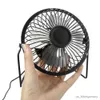 Wentylatory elektryczne 4-calowe USB Strong Wind Silent Mini Fan biurko 360 stopni Rotatable Summer Cooling Portable wentylator do laptopa Notebook Ofiice