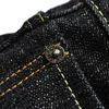 Mäns jeans Saucezhan EX315XX BO Fire Mens Jeans Furinkazan Selvedge Mens Jeans Conical Fit 16.8 oz Silver Plated Button Original deniml2404