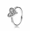 925 STERLING Silver Heart Of Winter Saint Valentin de la Saint-Valentin Ring Fashion Fashion Gift 196371CZ Anneau de diamant