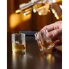 Narzędzia barowe Prezent dla męskich Ojców 9 uncji zestawu dekoracji pistoletu whisky z okularami Unikalne tatusiowie Prezent urodzin