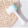 Double-Sided Silica Gel Cleansing Brush Soft Fiber Cleansing Brush Portable Facial Massage Skin Care Tool