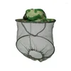 Beretten camouflage vishoed bijen houden insecten muggen netto preventie mesh mesh sunshade eenzame nek hoofdbedekking