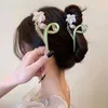 Clip per capelli Barrette 2024 Nuove donne Eleganti giglio Metal Clip Clip squisito Fiori di tulipano Collette Canna Hairgrips Fashion Women Accessori per capelli 240426