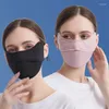 Bandanas Silk Mask Sunshade Eye Protection Sunscreen Summer UV Riding Women Half Face Cover