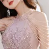 Pink Evening Dress Womens Style Temperament Celebrity Banquet Bridesmaid Engagement Birthday Host Dress 240415