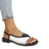 Zapatos informales Mujeres de marca 2024 Negro blanco Colors mixtos Sandalias de mujeres Fashion Rome Comfor Low Heel