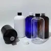 Butelki do przechowywania 12PCS 500 ml kremowe zestawy do pojemnika kosmetycznego Pusta plastikowa butelka z śrubą czapką duże opakowanie płynne