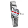 Principais relógios de pulso elástico de prata de alta qualidade