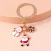 Keychains Lanyards Cartoon Santa Claus Kelechains ENAMEL CONDIONNEMENTS SNOGE CONDIONNE