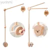 Mobiles# Baby Wooden Bed Bell Bracket Mobile Hanging Rattles Bracket Toys Hanger Baby Crib Mobile Bed Bell Wood Toys Holder Arm Bracket d240426