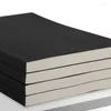 Thick A5/B5 Notebook 128 Sheets/Book Black Cover Blank Grid And Horizontal Line Inside Page Office Study Notes Supplies QP-088