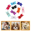 Hundekleidung 20 Stcs Haarbogen Mini Clips Welpenzubehör für kleine Hunde Polyester Pfeilbögen