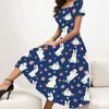 Casual Dresses For Formal Occasions Women'S Spring/Summer Fashion And Elegant Temperament Colorful Easter Egg Wedding Guest