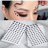 Transfert de tatouage 2 PCS / Set Music Party Festival Black Stars Back Eyes Face Jewels Makeup 3D Art Makeup Nail Assacts ACCESSOIRES CORPS ART Stickers 240426