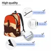 Backpack Student Bag Cowboy mit laufendem Pferd Holzschild Eltern-Kind Leichtes Paar Laptop