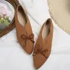 Buty swobodne kobiety spiczaste palce sprężyn sprężyn sukienka retro designerka elegancka elegancka miękka wygodna chodzenie zapatos mujer