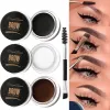 Enhancers Waterproof 3D Wild Brwi Gel Wax Brow Brow Stylowe mydło długotrwały odcień Brwi Brwi Brwi Białe brązowe narzędzie do makijażu