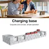 Laddare 4 portar laddningsstativstation vagga passform för Nintendo Switch Gaming Controller Charger Dock Game Accessories With 8 Game Slots