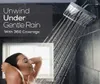 バスルームシャワーヘッド6四方高圧シャワーヘッド水節約降雨シャワーシステム交換部品360度回転可能