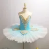 Stage Wear Blue Ballet Tutu Skirt Noblest Performance Clothing White Swan Lake Belly Dance Dress Steel Hoop