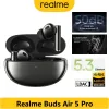 Hörlurar 2023 Ny officiell Realme Buds Air 5 Pro TWS hörlurar Bluetooth 5.3 50DB Aktivt brusavbrytande trådlösa hörlurar IPX5 Vatten