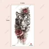 Trasferimento tatuatore impermeabile tatuatore temporaneo tigre tigre rosa farfalla drago whale wolf uccello falso tatto flash tatoo tatato per donne 240427