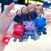 Chaços de chaveiros desenho animado urso -chave Chain Chameleon Resin Kichain Fita Tape Fashion Fashion Doll Bag Pingente Holiday Car Key Ring for Girl Jewelry Gift