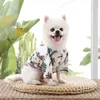 Nus8 Hundebekleidung Sommerkatzen kühle Hemden für Haustier Hawaiian Stranddruckkleidung Kätzchen Reisetur