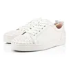 Met doos casual schoenen lederen heren platform dames bottomshoes sneakers designer schoenen suède bezaaid spikes groen zwart witte buitentrainers goedkope plaatvorm