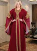 Abbigliamento etnico 2 pezzi set abayas per donne dubai lussuoso abito di moda musulmano nero boubou caftan marocine