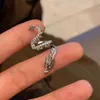 Charm 1Pcs Fashion Crystal Zircon Dragon Ear Bone Clip for Women Men Punk Metal Irregular No Piercing Ear Cuff Jewelry Gifts