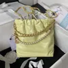 22bag Designer Umhängetasche Mode -Diamant gemustertes Streunentag Metall Logo Großkapazität Kettenketten Tasche Leder Schulter Einkaufstasche kleine Größe