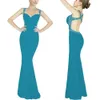 Red 2020 Prom Sexy Mermaid Spaghetti Stracts Spandex perle Backless Long Formal Party Robes de soirée CPS052