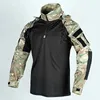 Taktiska T-shirts Taktisk US Army CP Camouflage Multi Cam Militär Combat T-shirt Mens Tactical Shirt Air Gun Color Bullet Camping Hunting Suit 240426