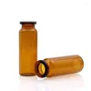 Bouteilles de rangement 500pcs / lot 15 ml de flacons de bouteille en verre ambre avec bouchons de bouchon à bascule 1/2 oz