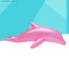 Sand Play Water Fun 53cm inflatable dolphin beach swimming ring party childrens toy childrens beach swimming pool inflatable mattress water toy Q240426